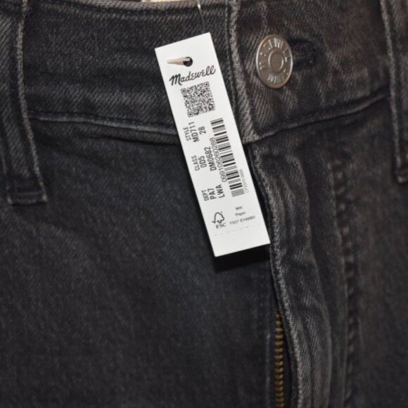 NWT Madewell The Perfect Vintage Black Lunar Wash MD711 Size 28x27 - Picture 2 of 7